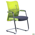 Крісло АЕРО CF хром, сидіння Сітка сіра, боковина - ш /з Zeus 047 Light Green / спинка Сітка лайм-Brooklyn Bridge