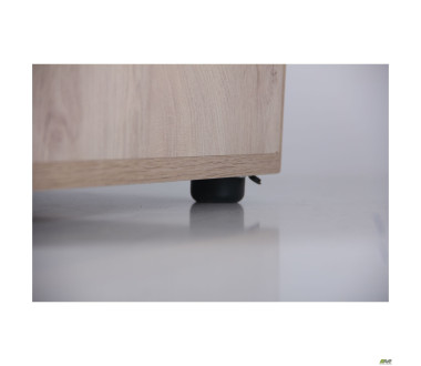 Стіл комп'ютерний Pluto ST R (1380х600х750) Дуб Ендгрейн/Чорний графiт
