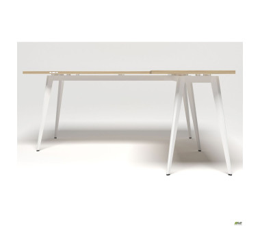 Робоче місце Delta DL-103 (1790х1800х750мм) Блеквуд Ячмінний / Каркас білий
