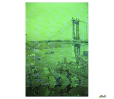 Крісло АЕРО HB сидіння Сітка сіра, боковини Zeus 047 Light Green / спинка Сітка лайм-Brooklyn Bridge