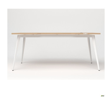Стіл + USB Delta DL-107 (1790х900х750мм) Блеквуд Ячмінний / Каркас білий