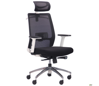 Крісло Install White, Alum, Black/Black