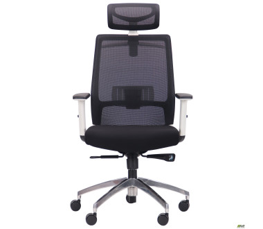 Крісло Install White, Alum, Black/Black